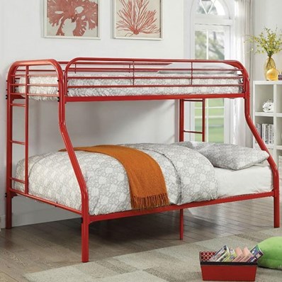 Furniture of America Opal CM-BK931RD-TF Twin/Full Bunk Bed