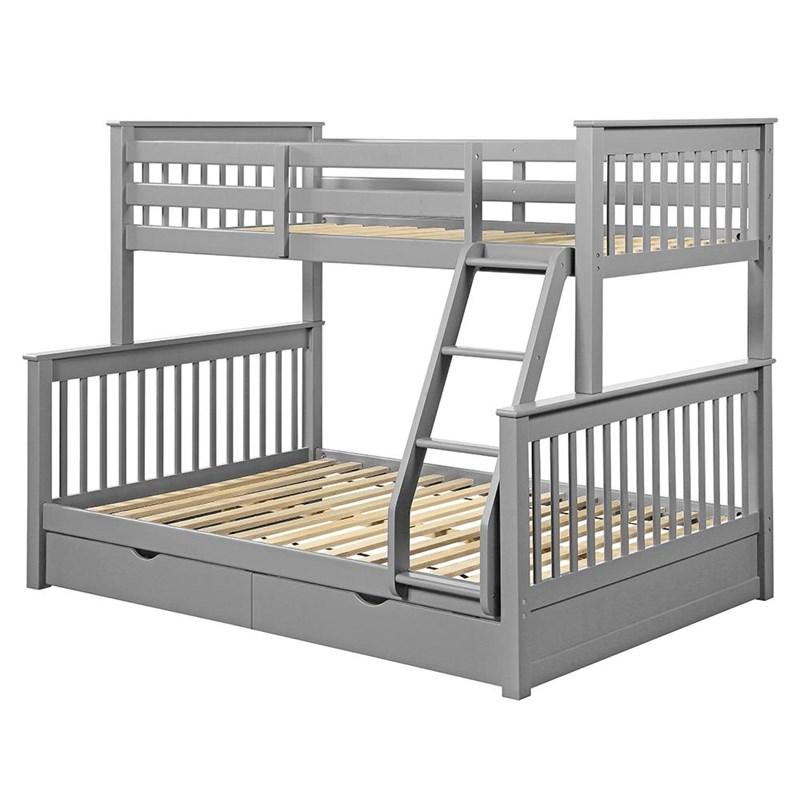 Large Picture of Acme Furniture Haley II 37755 Twin/Full Bunk Bed with Storage