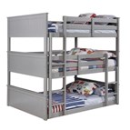 Furniture of America Therese CM-BK628GY-F-BED Full Triple Decker Bed