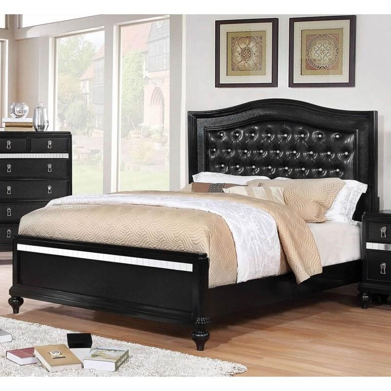 Large Picture of Furniture of America Ariston CM7171BK-CK California King Panel Bed