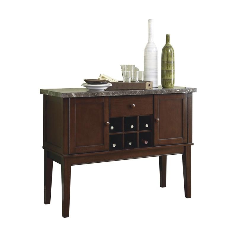 Homelegance Decatur 2456-40 Server, Marble Top