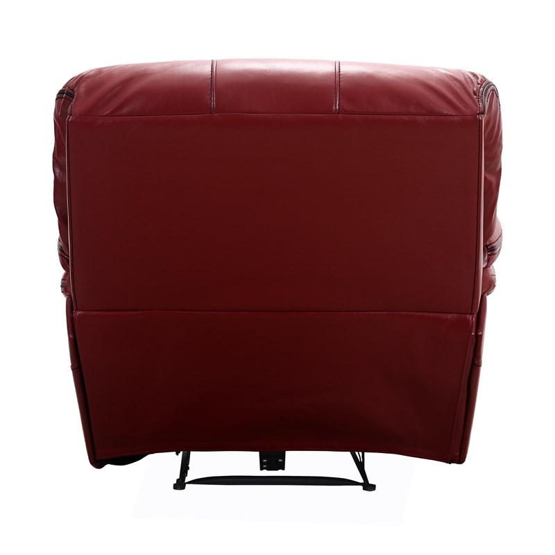 Large Picture of Homelegance Pecos 8480RED-1PW Power Reclining Chair - Red