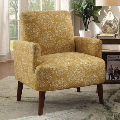 Furniture of America Bray CM-AC6189YW Accent Chair