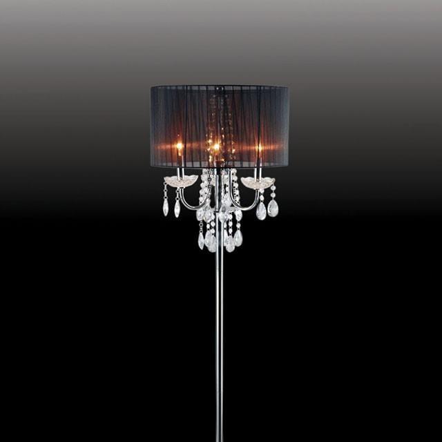Large Picture of Furniture of America Jada L76733BK-F Floor Lamp