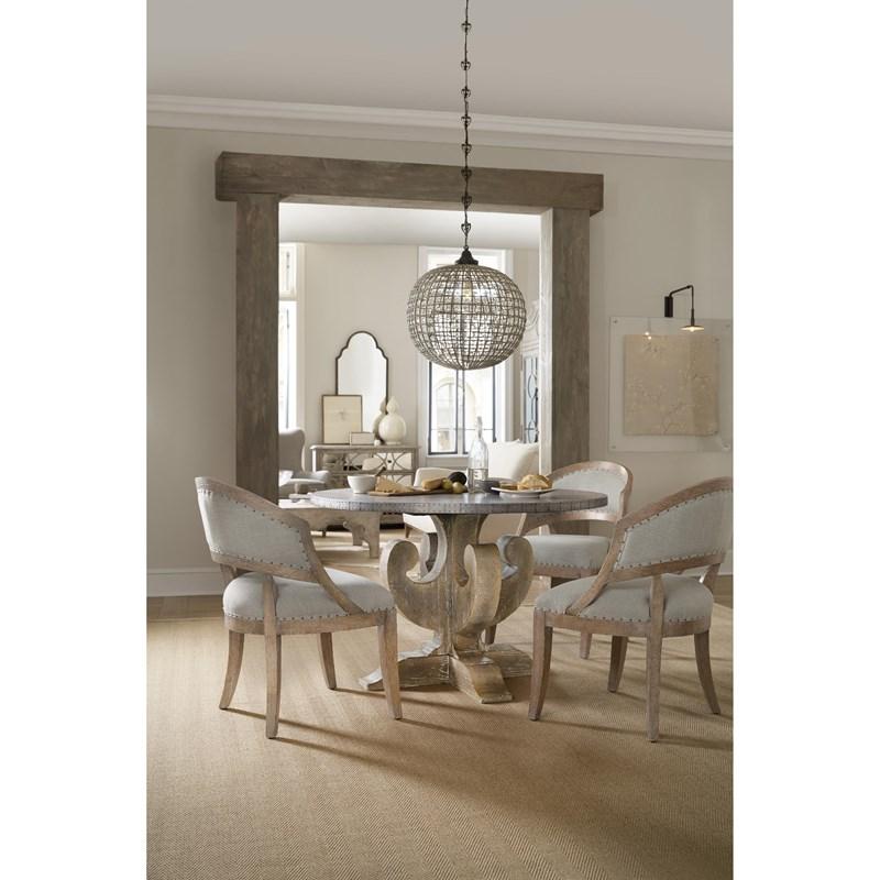 Large Picture of Hooker Furniture 5750-75300-MWD Boheme Garnier Barrel Back Chair