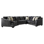 Signature Design by Ashley Eltmann 41303S3 3 pc Sectional with Cuddler