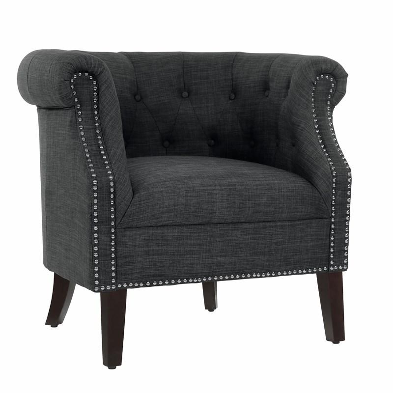 Large Picture of Homelegance Karlock 1220F1S Accent Chair - Grey