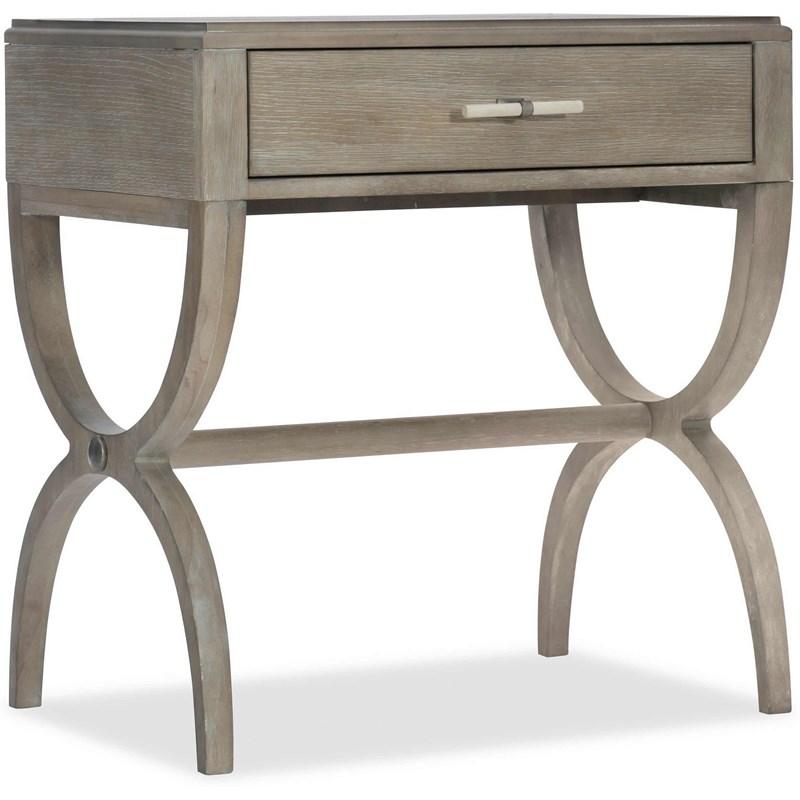 Hooker Furniture 6050-90015-GRY Affinity Leg Nightstand