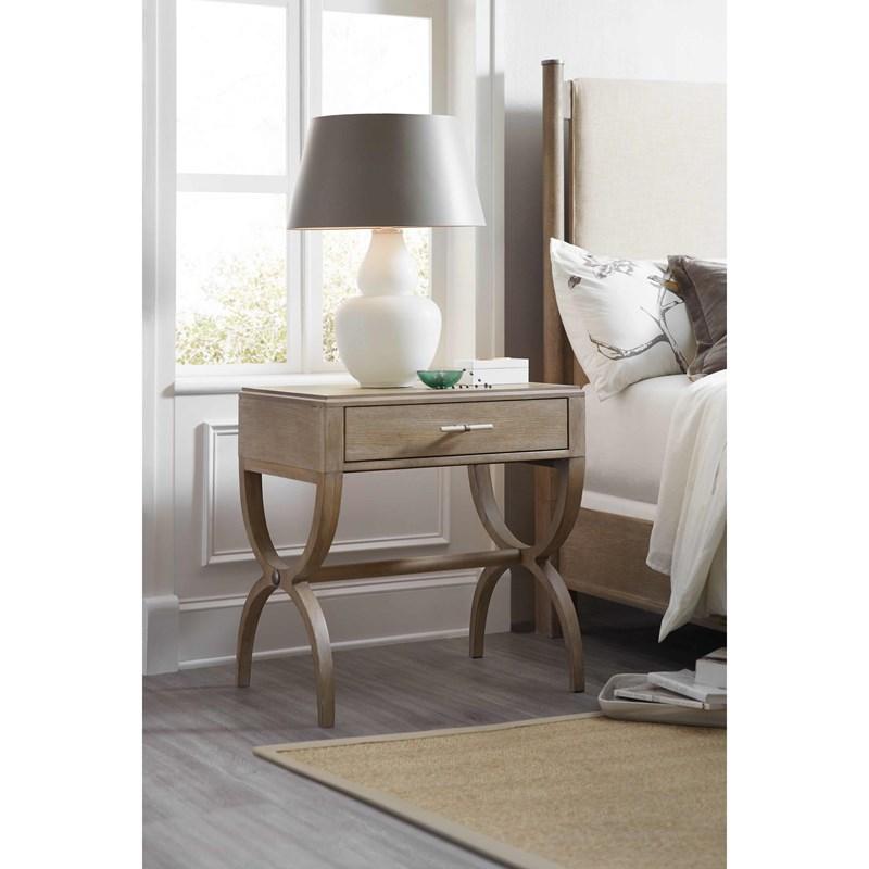 Large Picture of Hooker Furniture 6050-90015-GRY Affinity Leg Nightstand