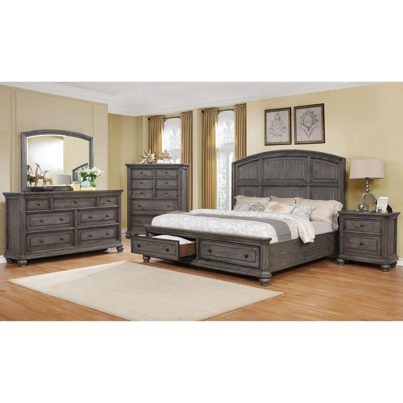 Large Picture of Crown Mark Lavonia B1885Q Queen Storage Bed