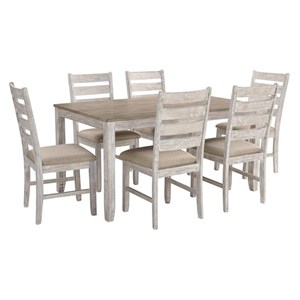Signature Design by Ashley Skempton D394-425 Dining Room Table Set (Dinettes - 7-Piece)