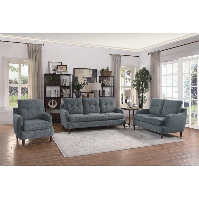 Large Picture of Homelegance Cagle 1219GY-3 Sofa