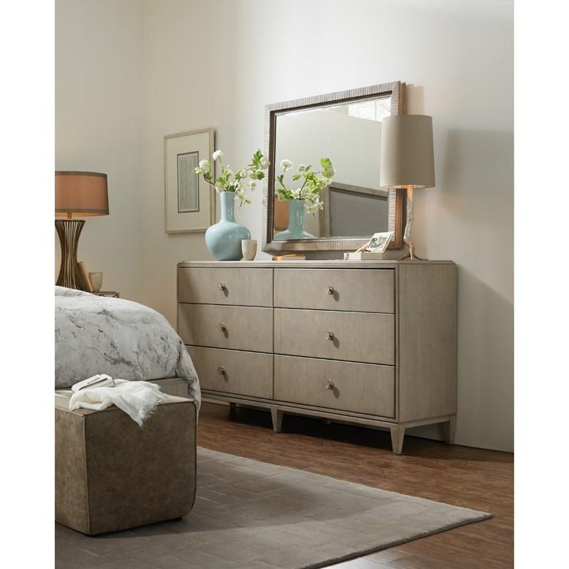 Large Picture of Hooker Furniture 5990-90002-LTWD Elixir Six-Drawer Dresser