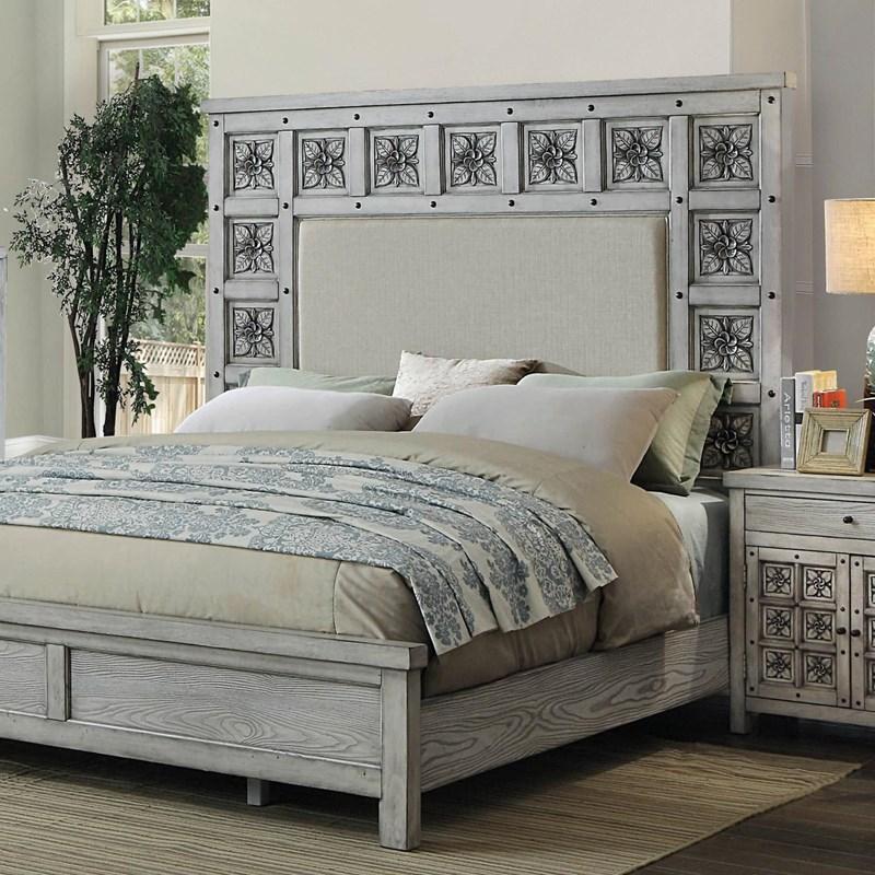 Large Picture of Furniture of America Pantaleon CM7392Q-BED Queen Panel Bed