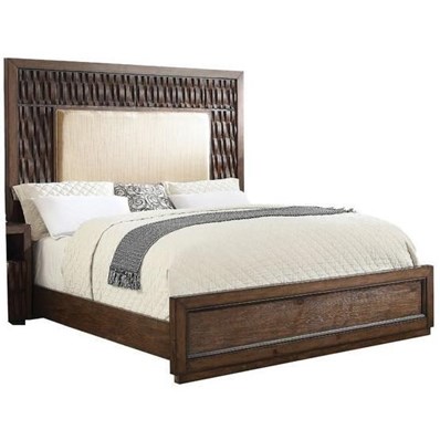 Furniture of America Eutropia CM7395Q-BED Queen Upholstered Panel Bed