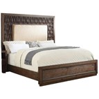 Furniture of America Eutropia CM7395CK-BED California King Upholstered Panel Bed