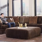 Jackson Furniture Mammoth 4376-28 Ottoman - Chocolate