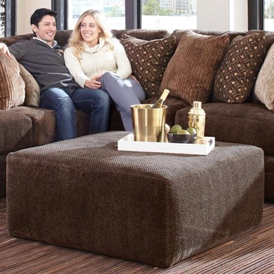 Jackson Furniture Mammoth 4376-12 Ottoman - Chocolate