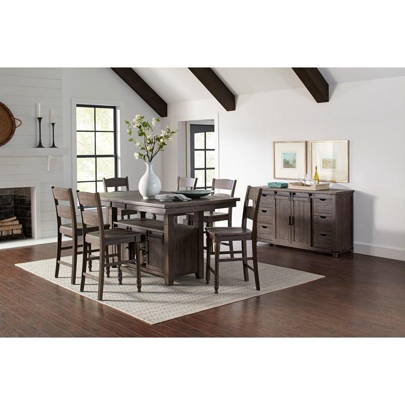Large Picture of Jofran Madison County 1700-BS401KD Counter Stool