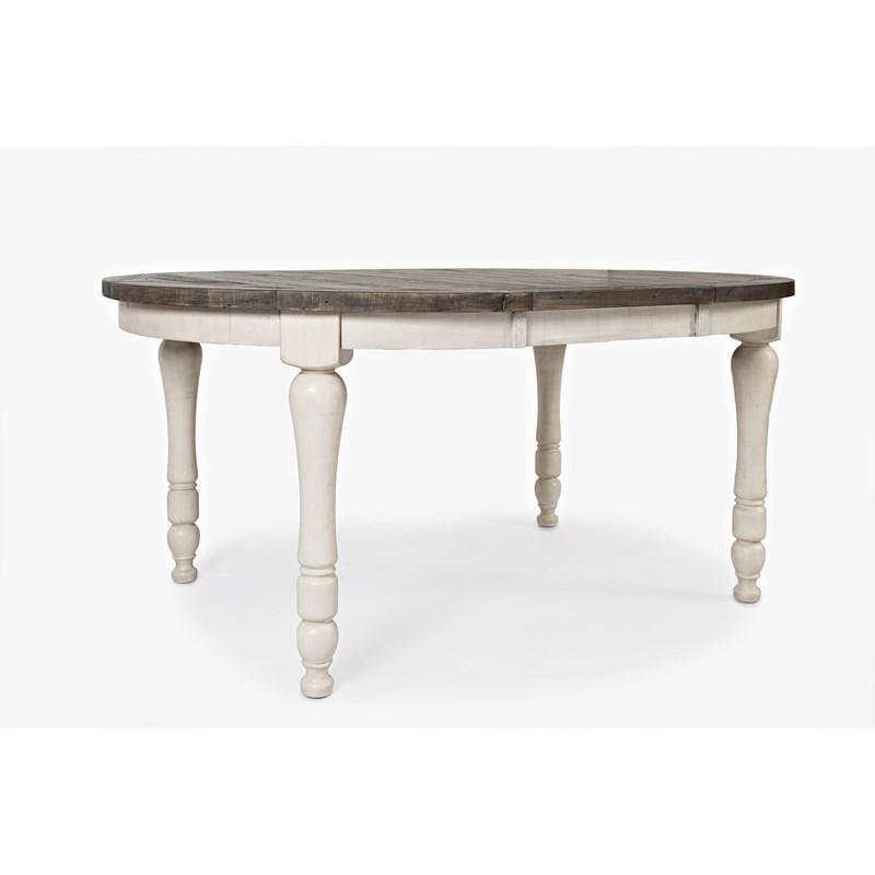 Large Picture of Jofran Madison County 1706-66 Round to Oval Dining Table