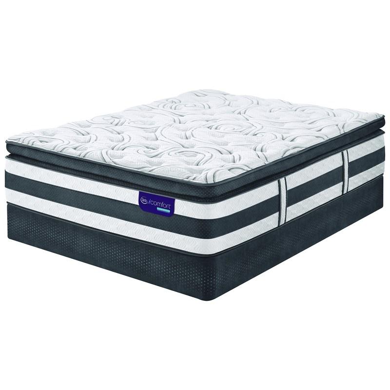 Large Picture of Serta Cadence Plush Euro Top Mattress Set (Queen)