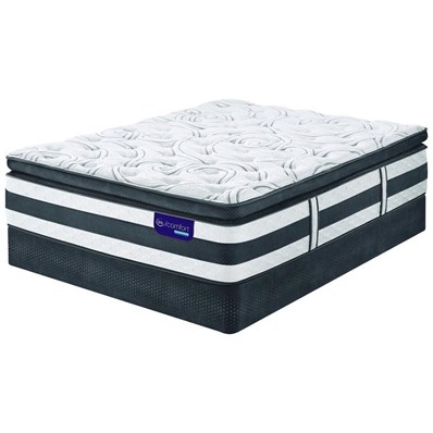 Serta Cadence Plush Euro Top Mattress Set (Queen)