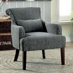 Furniture of America Agalva CM-AC6113GY Accent Chair
