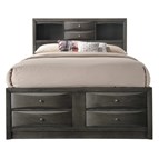Crown Mark Emily B4275-Q Queen Bookcase Bed with Storage