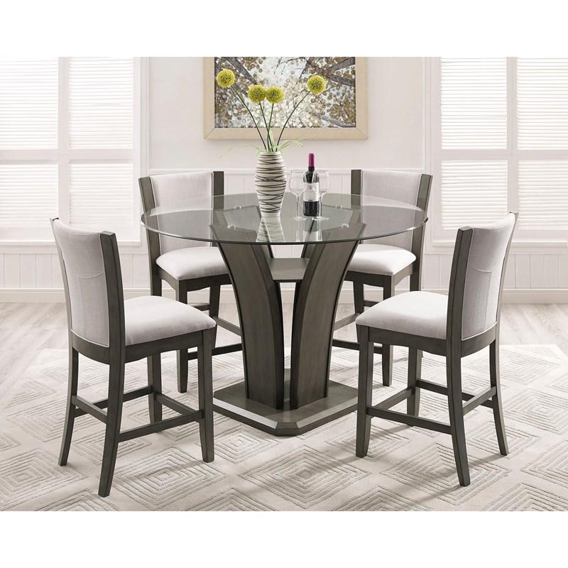 Large Picture of Crown Mark Camelia 1710GY-S-24 Counter Height Chair