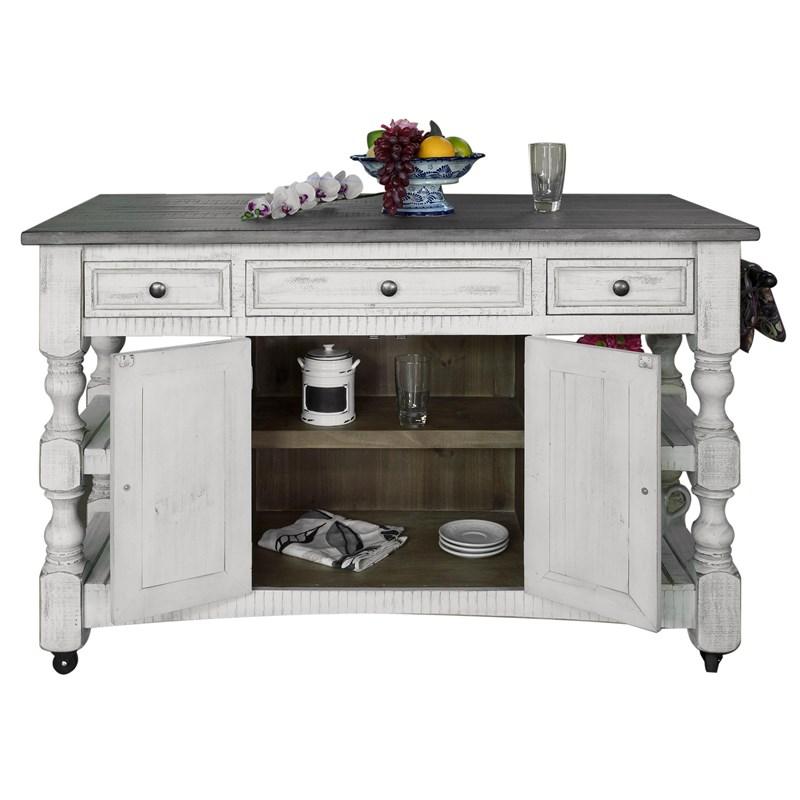 Large Picture of International Furniture Direct Stone IFD469ISLAND Kitchen Island
