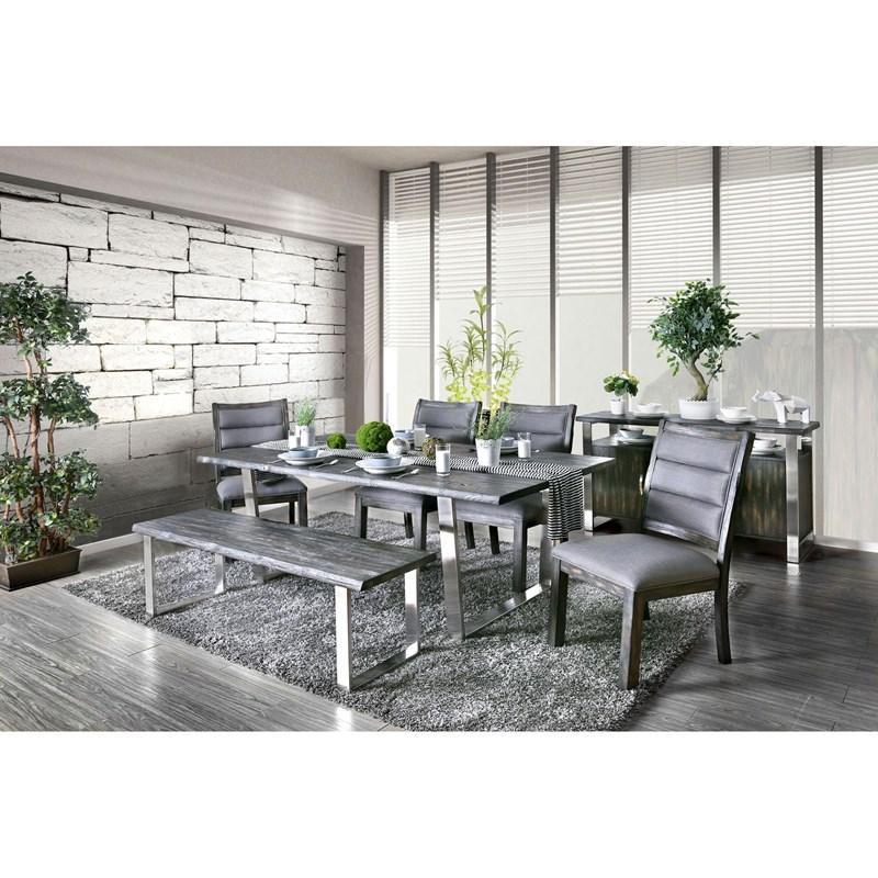 Large Picture of Furniture of America Mandy CM3451GY-SC-2PK Side Chair
