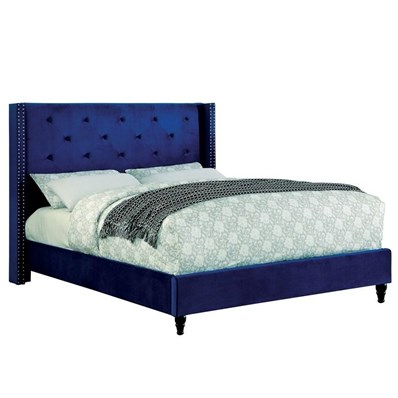Furniture of America Anabelle CM7677NV-Q-BED Queen Upholstered Panel Bed