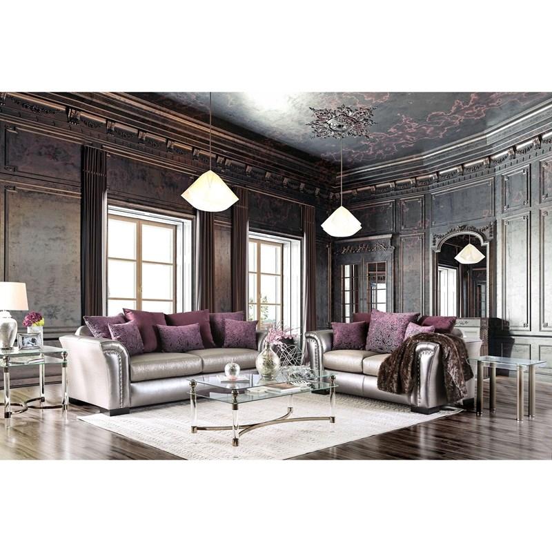 Large Picture of Furniture of America Benigno SM6412-LV Love Seat
