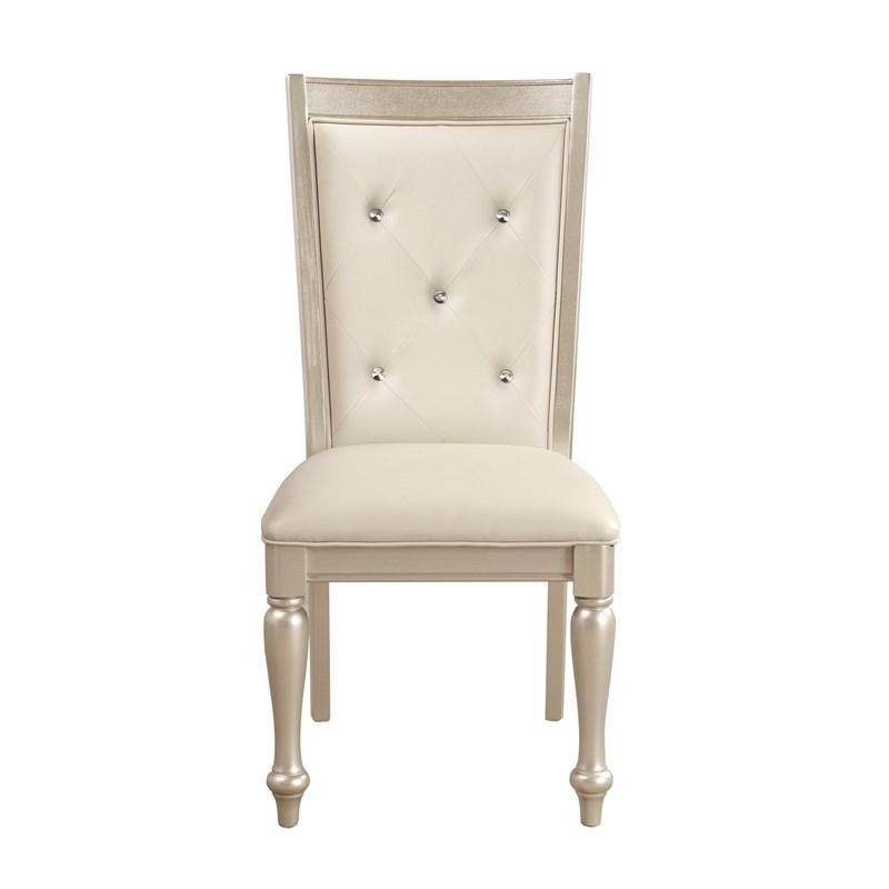 Homelegance Celandine 1928S Side Chair - Silver