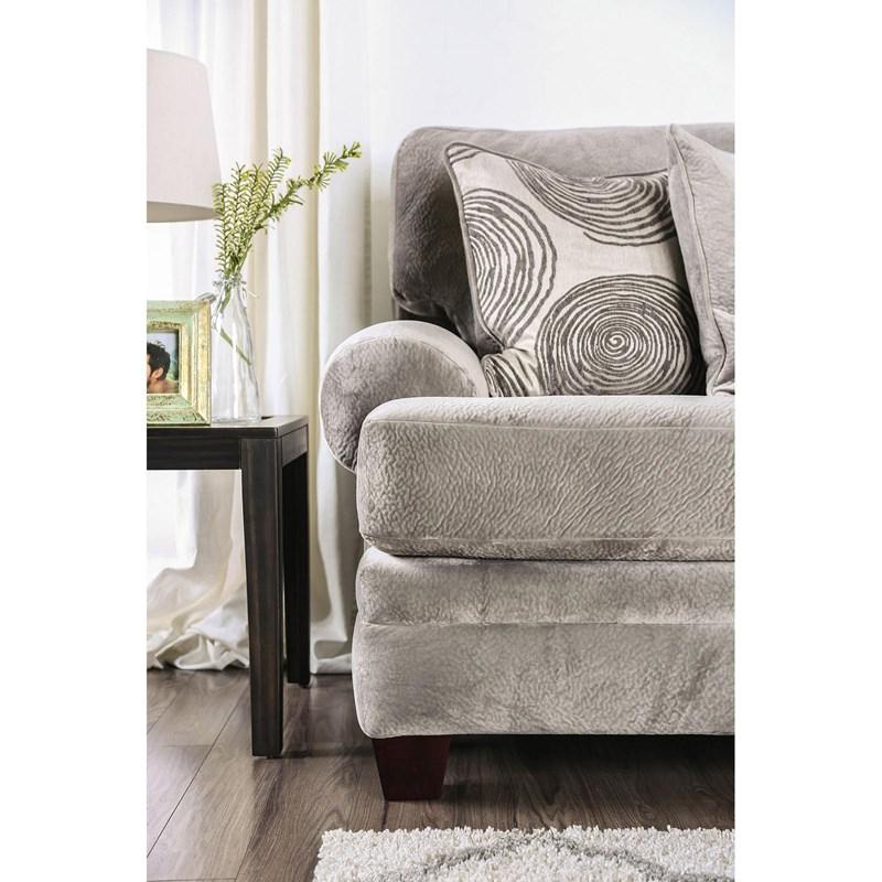 Large Picture of Furniture of America Bonaventura SM5142GY-SF Sofa