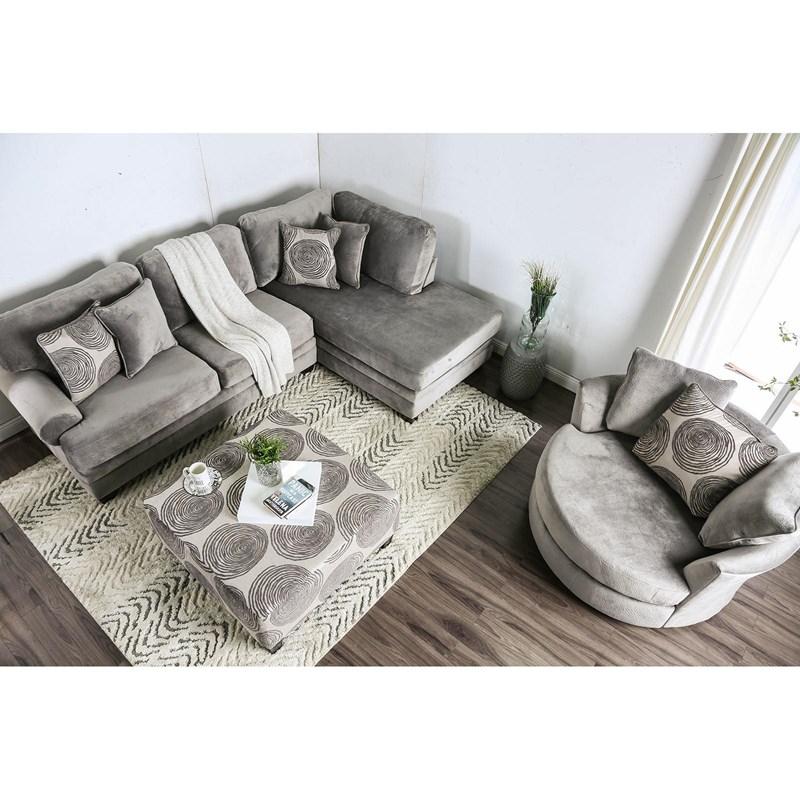 Large Picture of Furniture of America Bonaventura SM5143GY-SECT Sectional