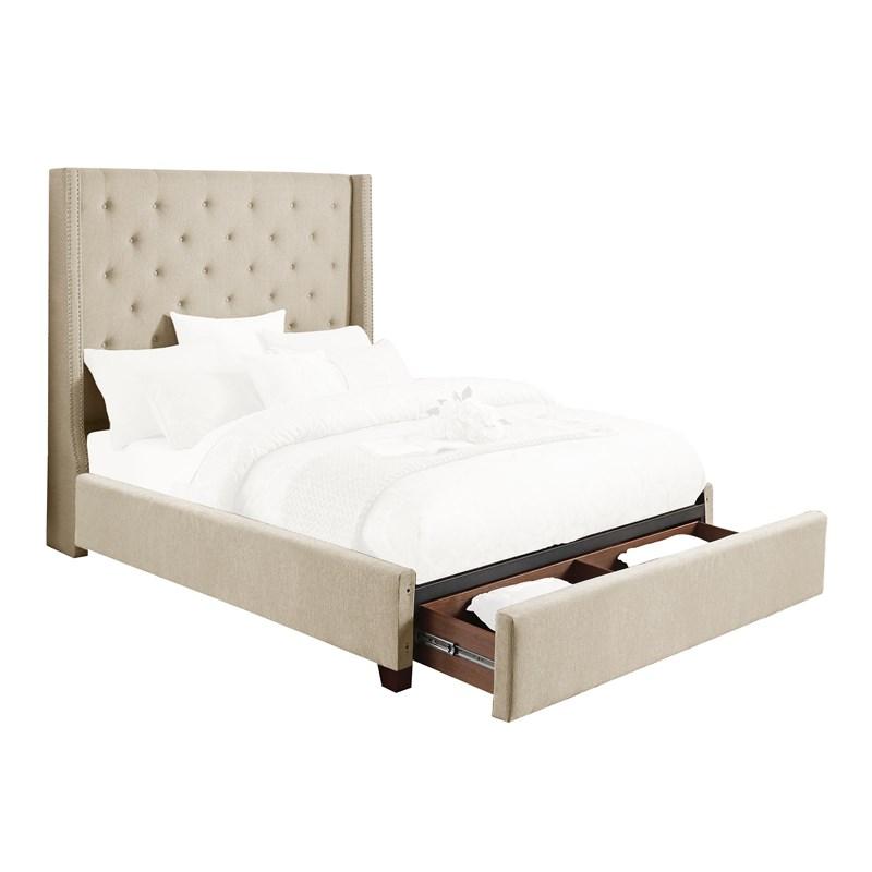 Homelegance Fairborn 5877KBE-1CKDW* California King Platform Bed with Storage Footboard