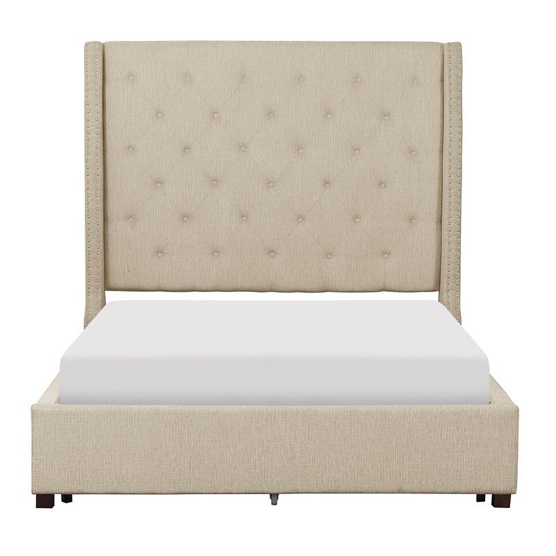 Large Picture of Homelegance Fairborn 5877FBE-1DW* Full Platform Bed with Storage Footboard