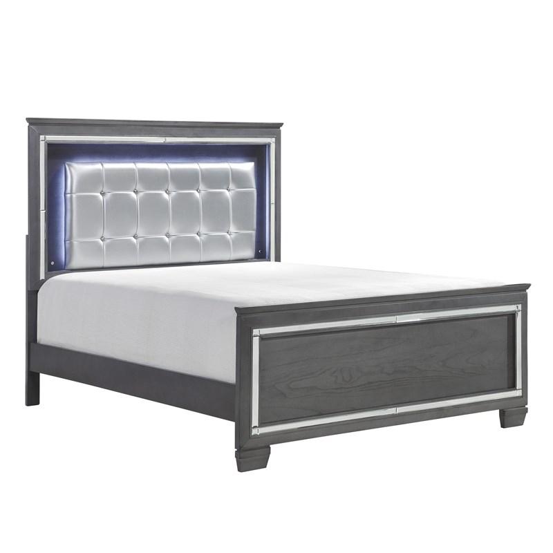 Large Picture of Homelegance Allura 1916KGY-1CK* California King Bed, LED Lighting