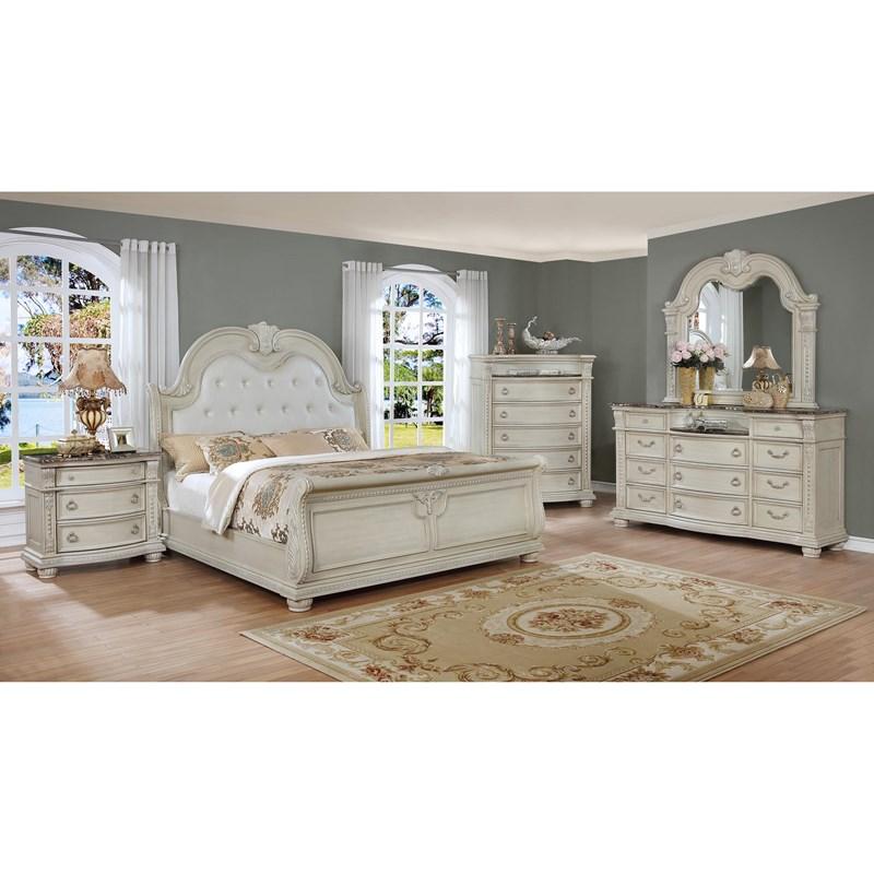 Large Picture of Crown Mark Stanley B1630-K King Sleigh Bed