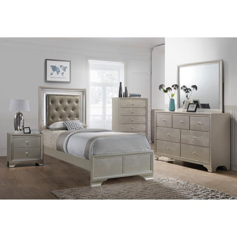 Large Picture of Crown Mark Lyssa B4300-T Twin Bed