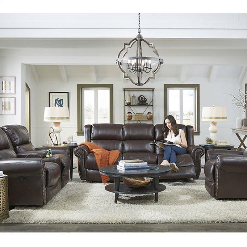Terrill Reclining Leather Loveseat with Console (L870CC7 71224L) image 3