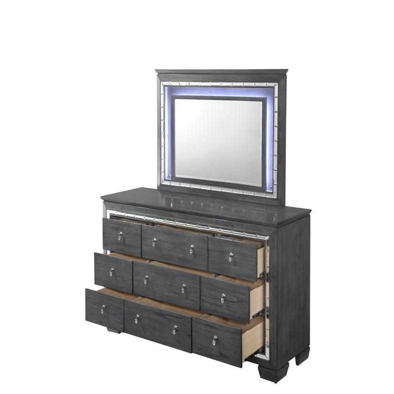 Large Picture of Crown Mark Perina B7000-11 Dresser Mirror