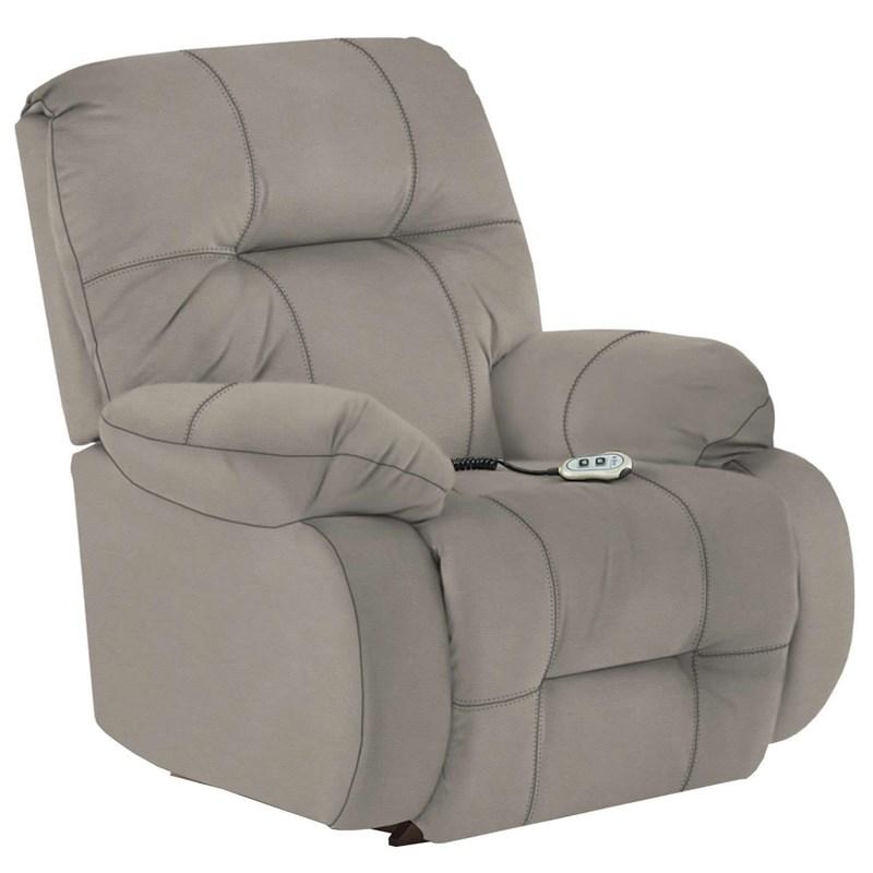 Fauteuil inclinable motorisé berçant Brinley 2 en cuir (8MP87LU 42613AL) image 1