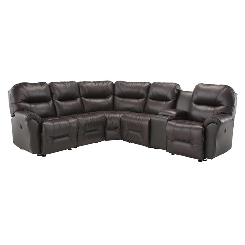 Best Home Furnishings Bodie M760CP Sectional (Chocolate) (Sectionals - Power Recline)