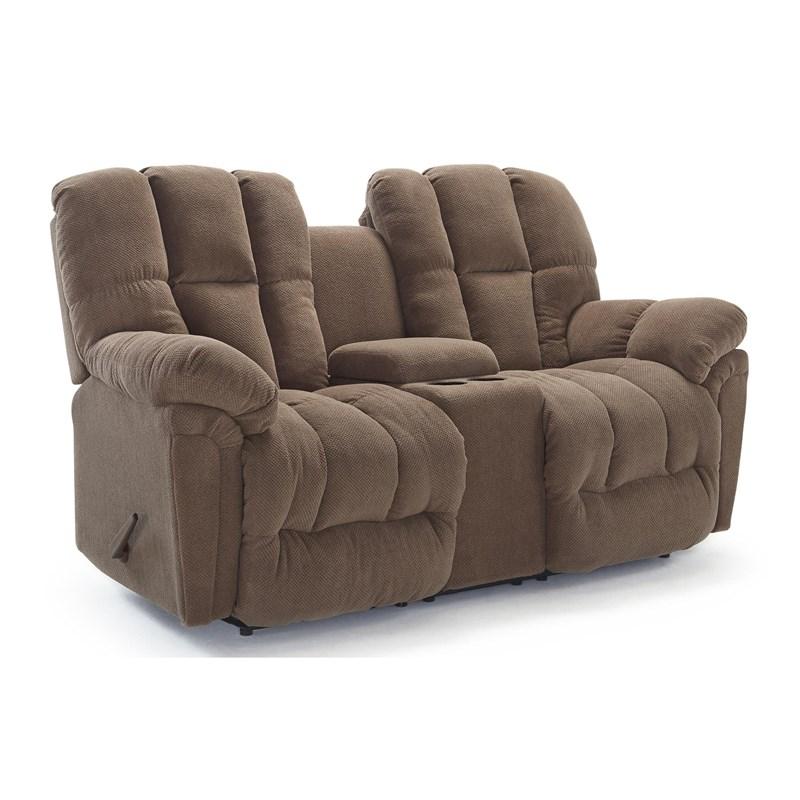 Lucas Reclining Fabric Loveseat with Console (L856RC7 20886) image 1