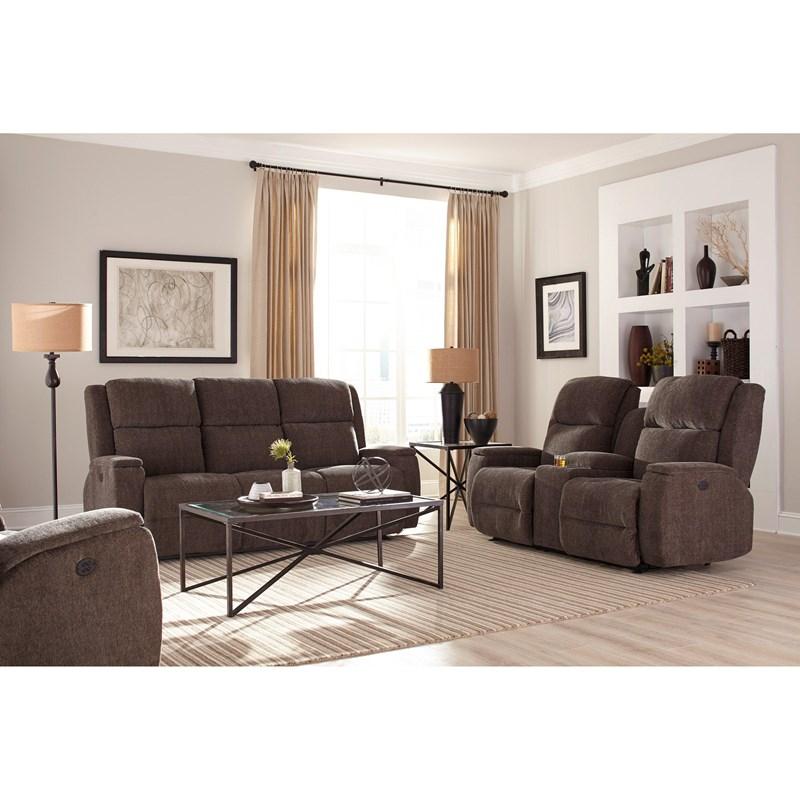 Colton Power Reclining Fabric Loveseat with Console (L740RY7 21626) image 3