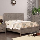 Furniture of America Brenna CM7435GY-CK California King Panel Bed (Gray)