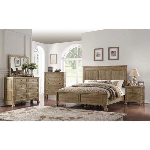 Large Picture of Emerald Home Furnishings Interlude II B561-10-K Queen Panel Bed