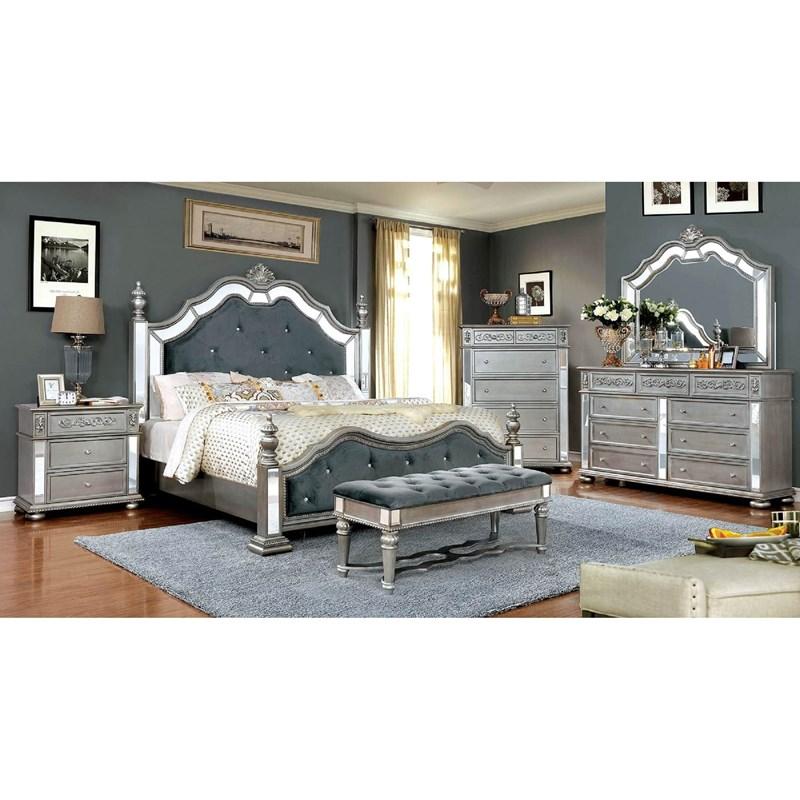 Large Picture of Furniture of America Azha CM7194Q Queen Bed